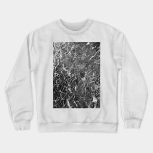 Black marble Crewneck Sweatshirt